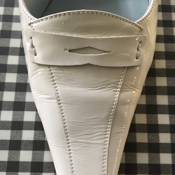 Cynthia Rowley White Patent Leather Sling Backs - Picture 6 of 8